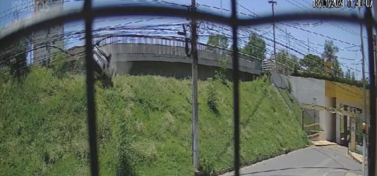 Vídeo mostra policial penal que passou mal despencando com o carro em MT; vítima morreu