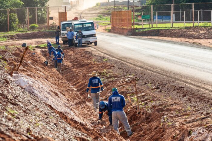 Obras na MT-471 até o Assentamento do Carimã - Foto por: Marcos Vergueiro/Secom-MT