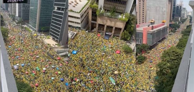 Manifestação na Paulista recebeu cerca de 750 mil pessoas