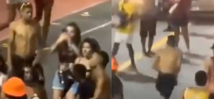 Marginal dá soco em mulher após roubar o celular dela no Carnaval; assista
