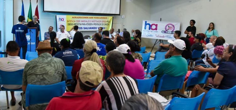 Prefeitura repassa R$ 900 mil à Associação de Voluntários de Combate ao Câncer