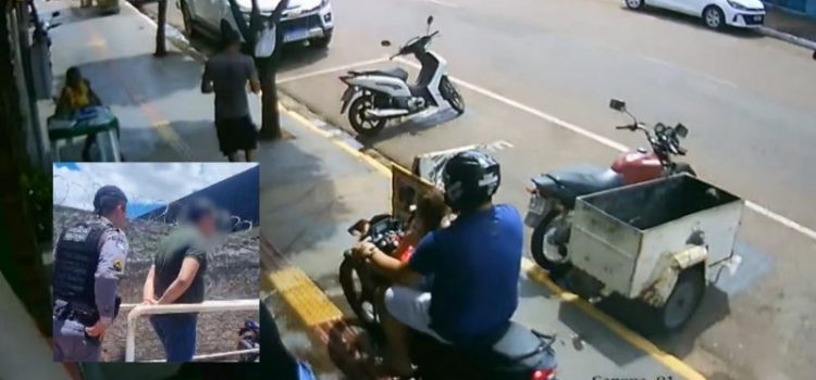 Motociclista `malaco´ que furtou senhora levando criança no tanque da moto é preso em Rondonópolis; vídeo