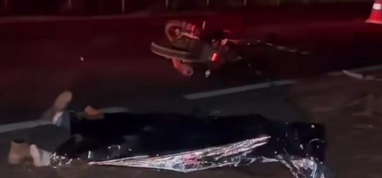 Motociclista morre na hora após ser atingido fortemente por ônibus na MT-130; vídeo