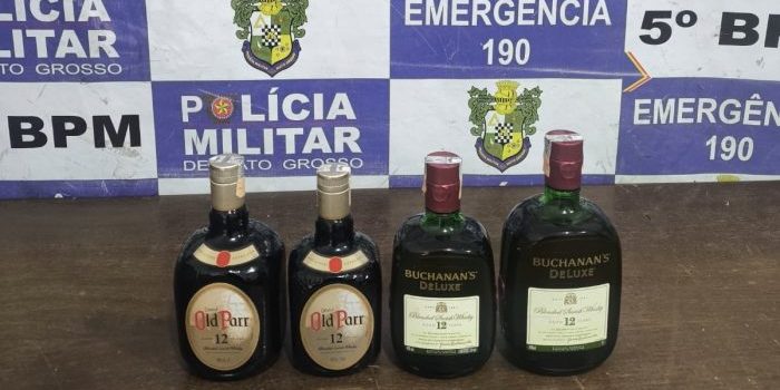 Homem tem ‘pingaiada’ cancelada após ser flagrado furtando uísques em supermercado de Rondonópolis