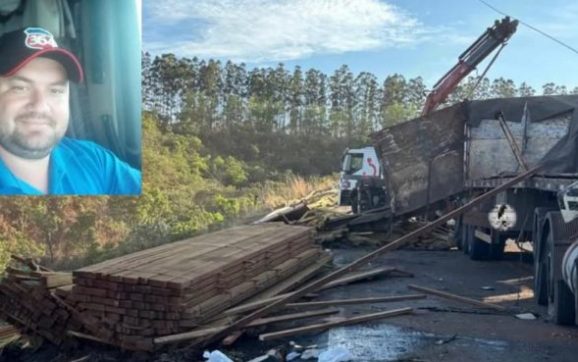 Motorista de carreta morre preso ás ferragens após colisão na Serra da Petrovina