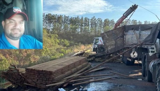 Motorista de carreta morre preso ás ferragens após colisão na Serra da Petrovina