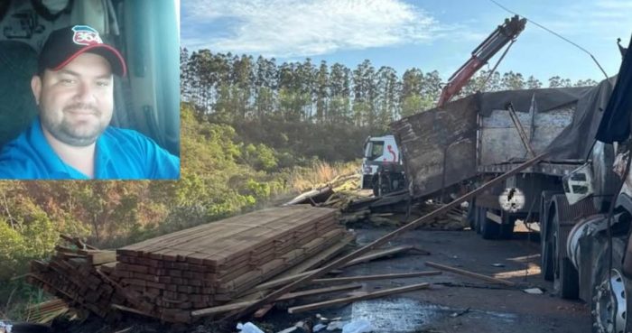 Motorista de carreta morre preso ás ferragens após colisão na Serra da Petrovina