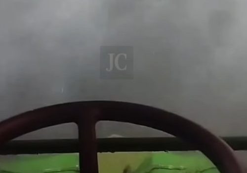 Trabalhador rural faz filmagem do momento que temporal aterrorizador atinge cidade do PR