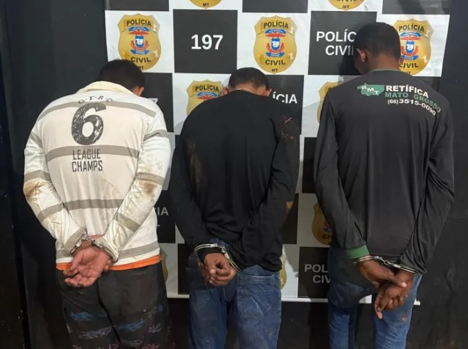 Trio cai em cerco da PM após invadir casa a tiros e aterrorizar família