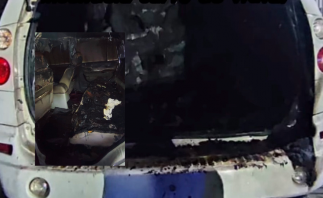 Homem fica perturbado após ser rejeitado e incendeia veículo de viúva em Rondonópolis; veja imagens