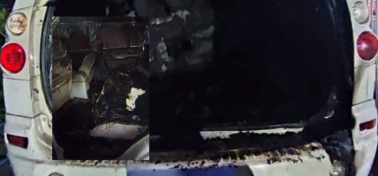Homem fica perturbado após ser rejeitado e incendeia veículo de viúva em Rondonópolis; veja imagens