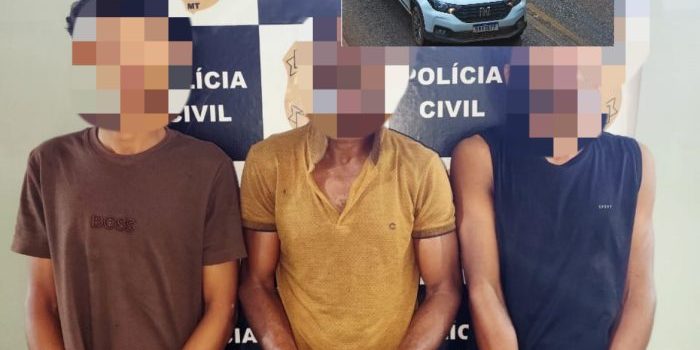 Jovem que participou de assassinato de idoso “debochou” e ainda passeou com carro da vítima; PC de Rondonópolis capturou comparsas