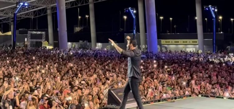 Lunático briga em show de Gusttavo Lima, desacata PMs e se debate em viatura em MT