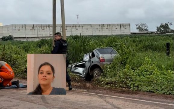 Mulher que morreu após destruir Uno em poste é identificada em MT; vídeo