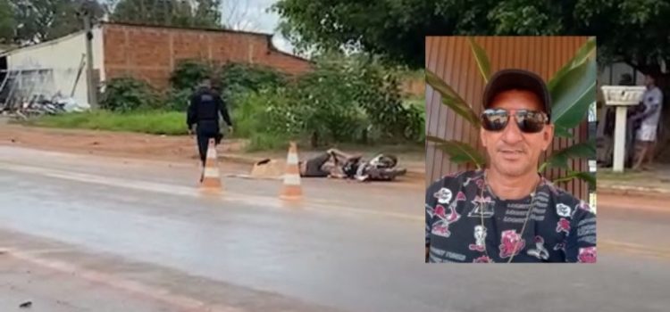 Músico perde o controle da moto e morre com a cabeça esmagada por caminhão-caçamba em MT; vídeo forte