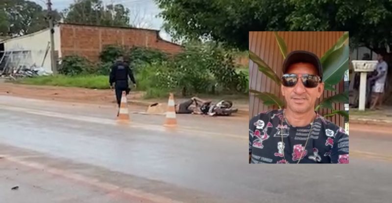 Músico perde o controle da moto e morre com a cabeça esmagada por caminhão-caçamba em MT; vídeo forte