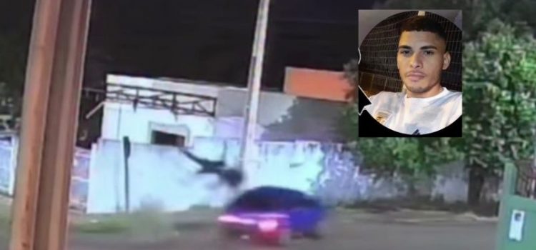 Vídeo mostra motorista bêbado colidindo brutalmente e matando motoboy durante fuga em MT