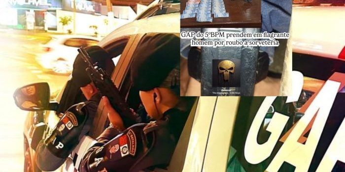 Bandido se dá mal ao roubar sorveteria com pistola de injeção de gado e agredir PMs em Rondonópolis