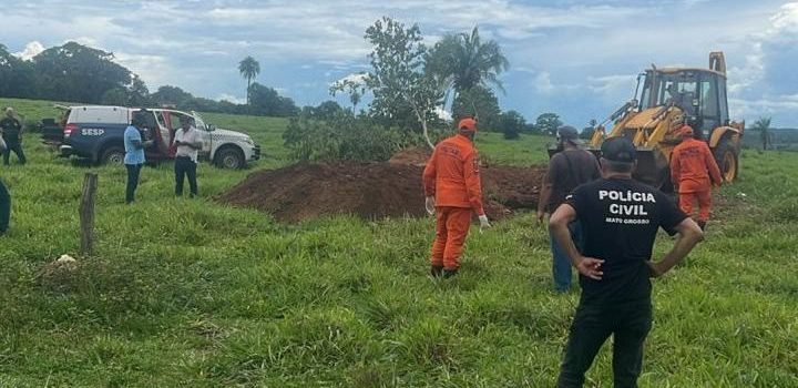 Corpo encontrado em poço pode ser de jovem morto pelo pai, que morreu carbonizado em Rondonópolis