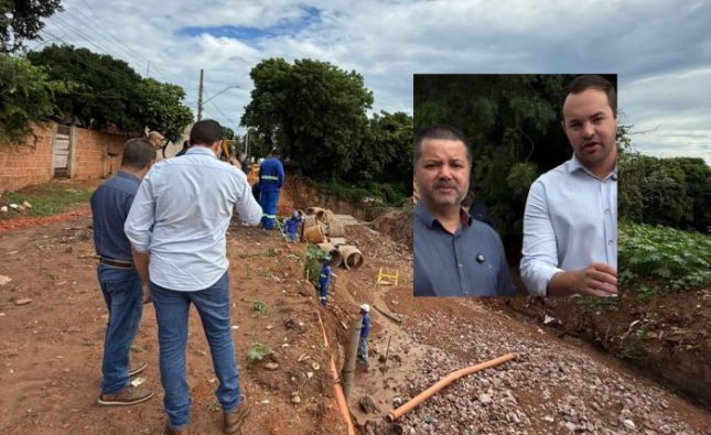 Enquanto uns lacram nas redes, vereador, Sanear e Sinfra trabalham para resolver problema antigo no Pindorama; vídeo