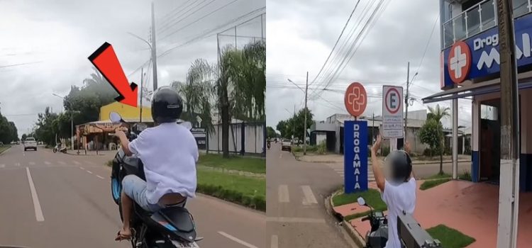 “Metido a malandro” empina a moto durante fuga, desafia a PM e acaba preso; assista a perseguição