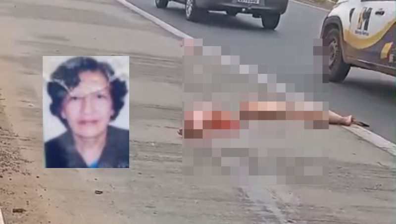 Mulher morre atropelada e perde as pernas em MT; vídeo fortíssimo