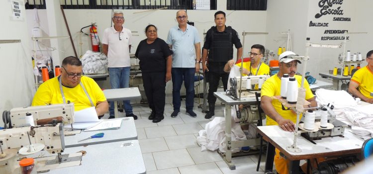 Neles Farias visita a Mata Grande, conhece oficinas e elogia modelo de ressocialização com trabalho e estudo
