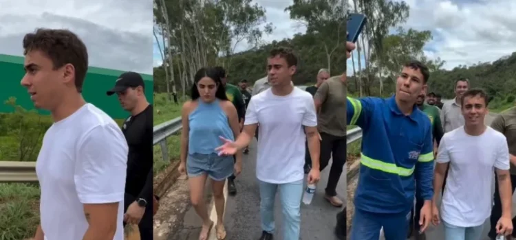 Nikolas faz caminhada de MG ao DF em ato sobre 8/1 e Bolsonaro