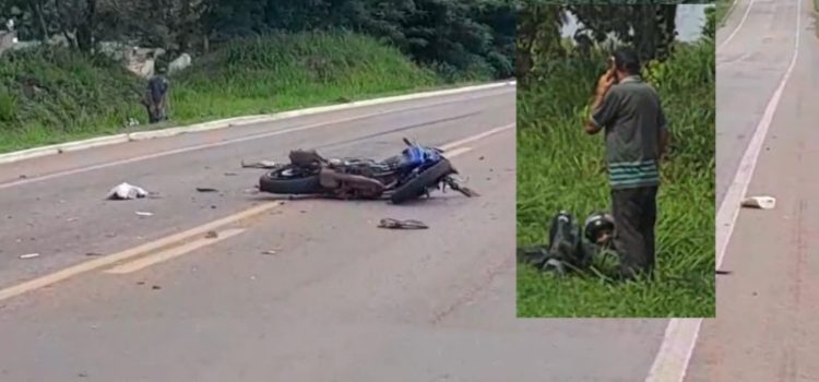 Acidente deixa motociclista ferido na MT-130 em Rondonópolis; vídeos