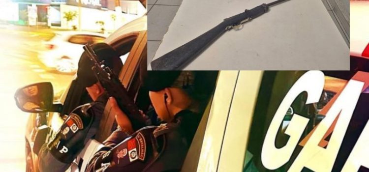 Cheirado e armado, homem enfrenta o GAP é baleado e termina no Hospital Regional de Rondonópolis
