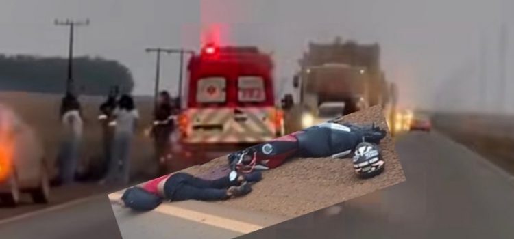 Motociclista morre em gravíssimo acidente com veículo de carga na BR-364; vídeo