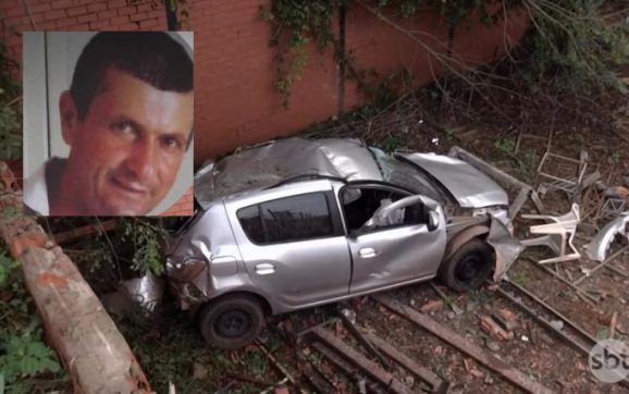 Motorista morre após veículo desgovernado despencar de 4 metros dentro de empresa em MT; vídeo