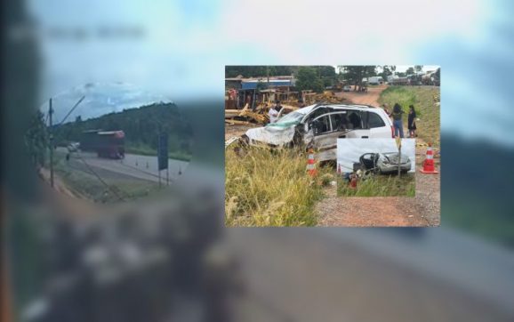 Motoristas morrem após carros colidirem de frente na BR-364; vídeo mostra acidente