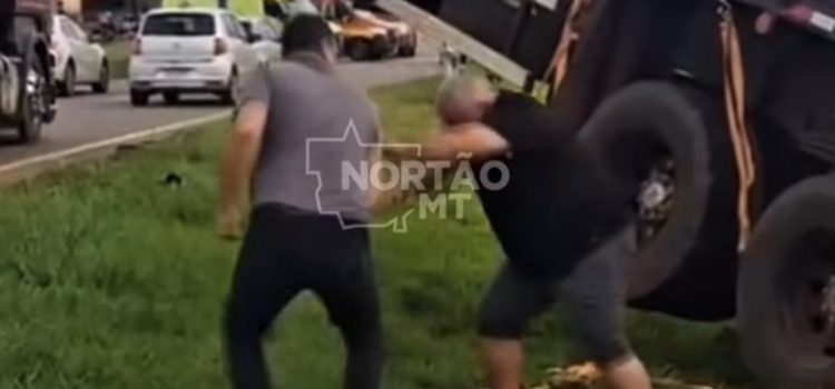 Vídeos mostram jornalistas caindo na porrada durante ocorrência de grave acidente na BR-163