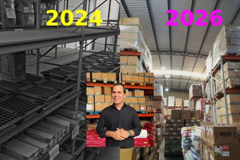 Almoxarifado cheio e materiais de primeira linha mostram nova realidade da Educação na gestão Cláudio Ferreira; vídeo