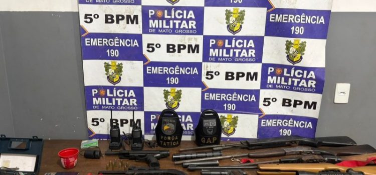 Arsenal pesado: suspeito de atuar como armeiro de facção é preso na zona rural de Rondonópolis; vídeo