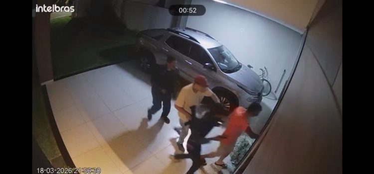 Bandidos fazem família refém, trocam tiros com a PM e são baleados em Rondonópolis; vídeos