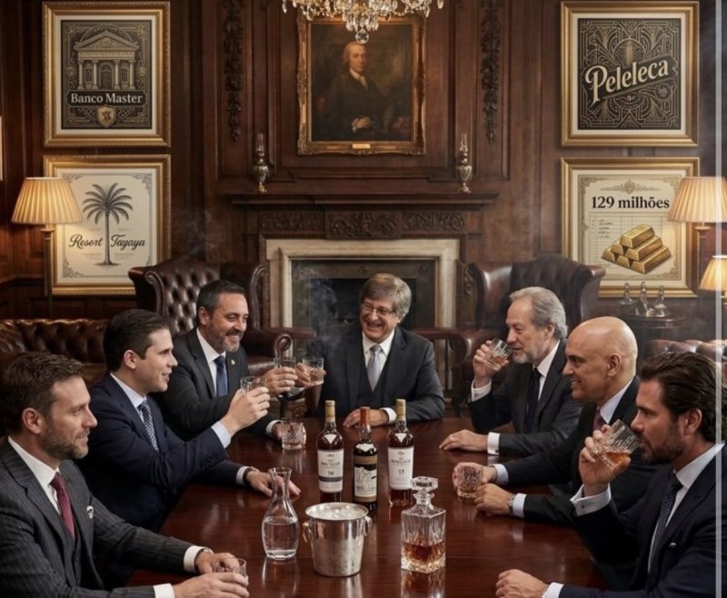 Com ministros, Vorcaro e Moraes degustaram uísque em Londres