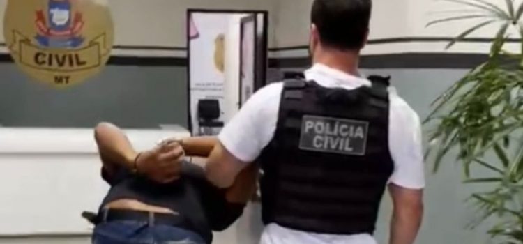 Covarde tenta degolar companheira e acaba preso em Rondonópolis; vídeo mostra prisão