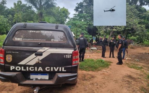 DERF de Rondonópolis desmantela centro de treinamento de facção dentro de aldeia; vídeo mostra operação