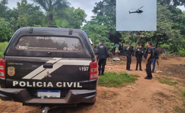 DERF de Rondonópolis desmantela centro de treinamento de facção dentro de aldeia; vídeo mostra operação
