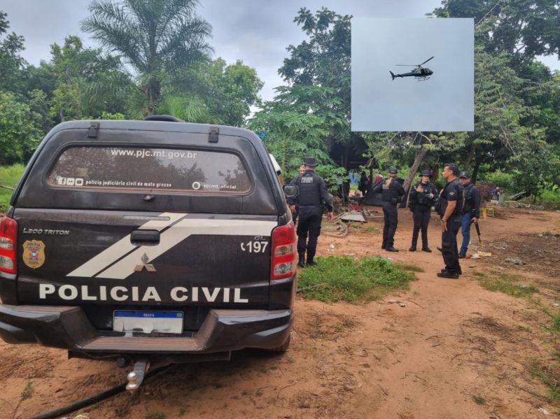 DERF de Rondonópolis desmantela centro de treinamento de facção dentro de aldeia; vídeo mostra operação