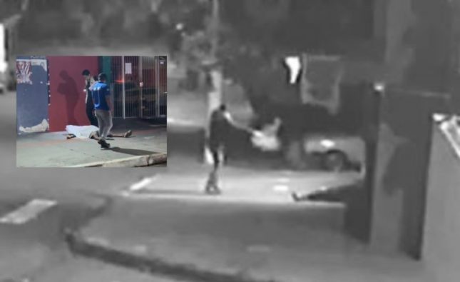 Dono de conveniência é preso após executar homem em frente ao próprio comércio em Rondonópolis; imagens