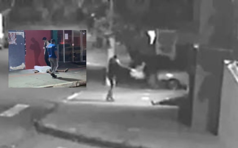 Dono de conveniência é preso após executar homem em frente ao próprio comércio em Rondonópolis; imagens