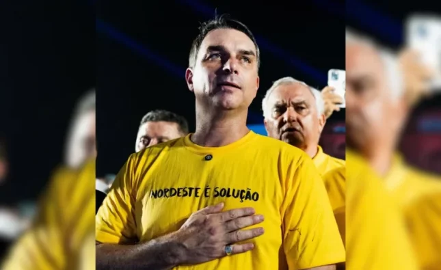 Em discurso no Nordeste, Flávio critica segurança pública do PT