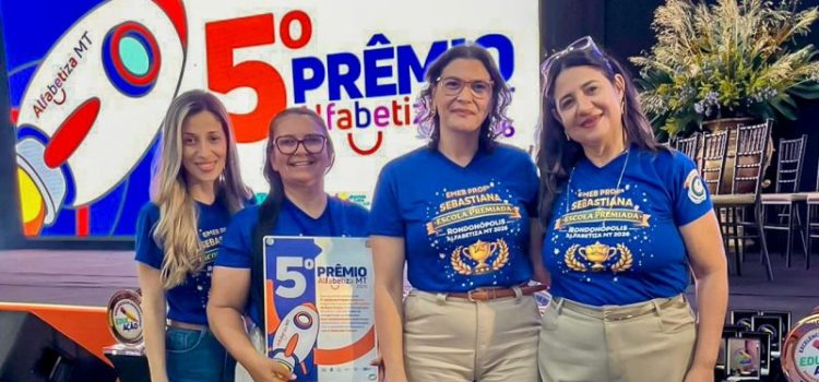 Escola Municipal de Rondonópolis é premiada entre as melhores de MT no 5º Prêmio Alfabetiza MT