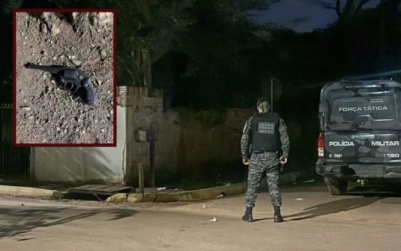 Faccionado ‘tenta a sorte’ contra a PM, aponta arma e morre após confronto em MT; vídeo