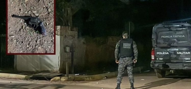 Faccionado ‘tenta a sorte’ contra a PM, aponta arma e morre após confronto em MT; vídeo