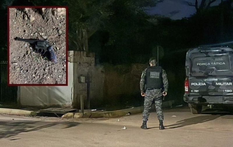 Faccionado ‘tenta a sorte’ contra a PM, aponta arma e morre após confronto em MT; vídeo