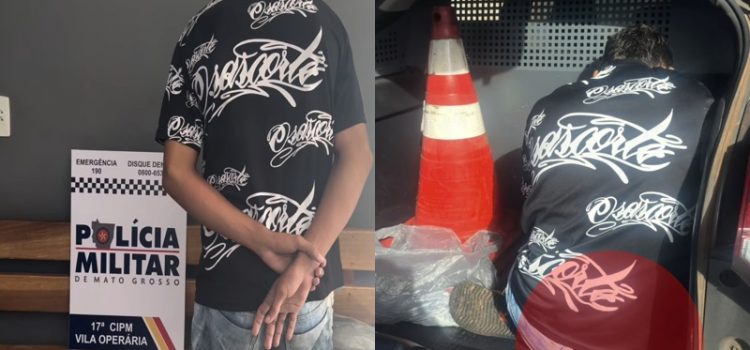 Filho espanca a mãe e literalmente caga na calça com a chegada da PM em Rondonópolis; assista tudo